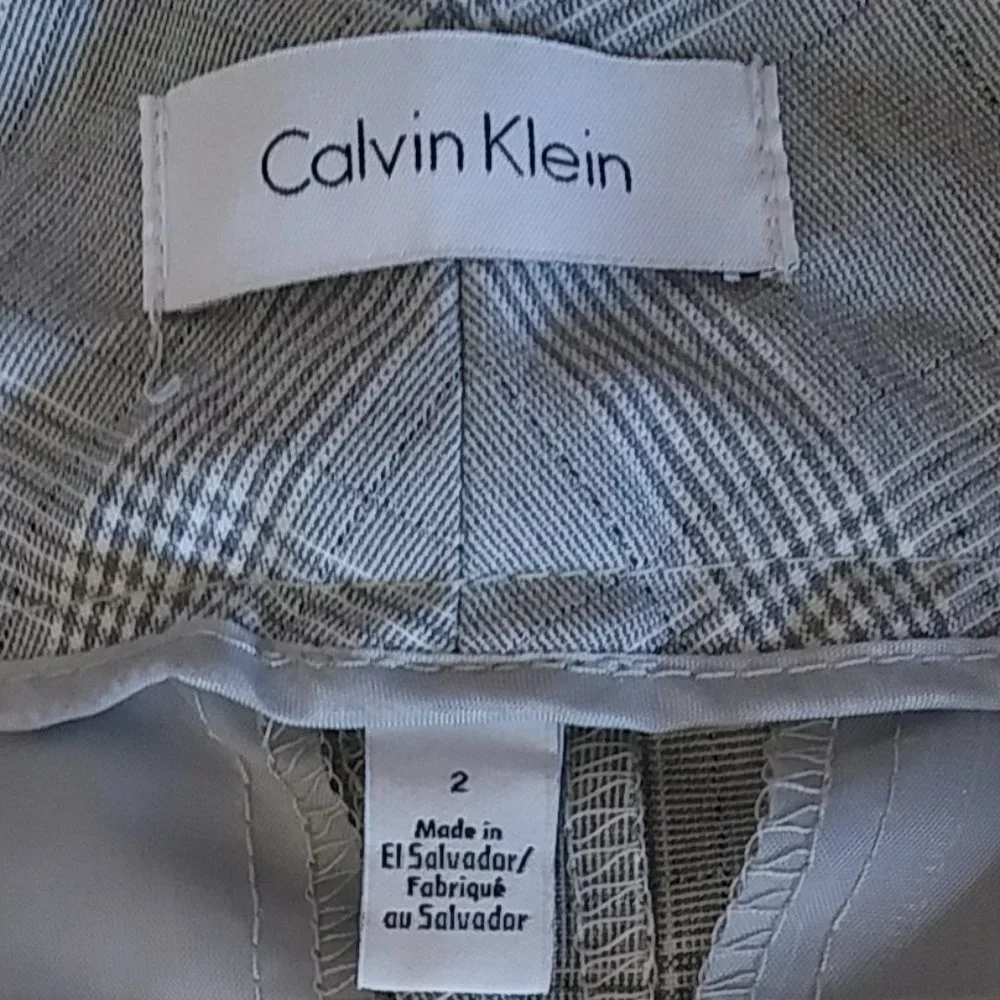 Calvin Klein Capri Pants Plaid Size 2 - Picture 10 of 16